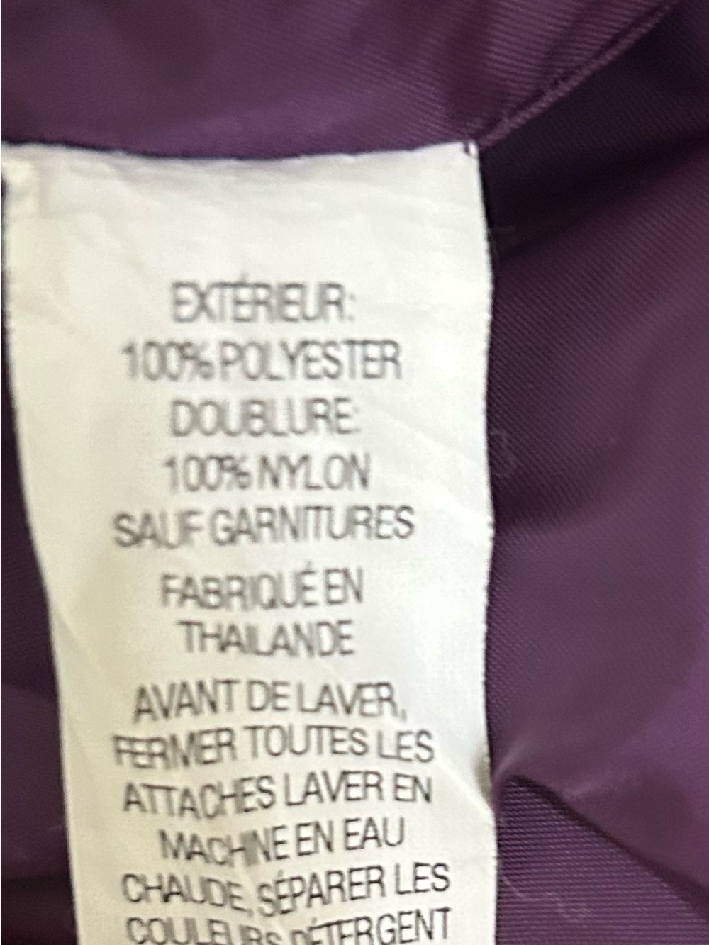 LL Bean Purple Women's Lightweight Rain Jacket size large - Picture 11 of 13